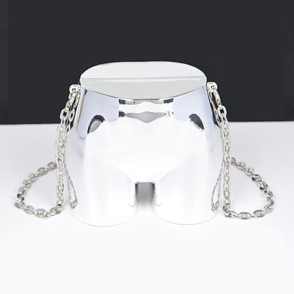 BNWT Brand New Butt Molded Acrylic Clutch Bag Crossbody Bag Swing Bag - Picture 5 of 5